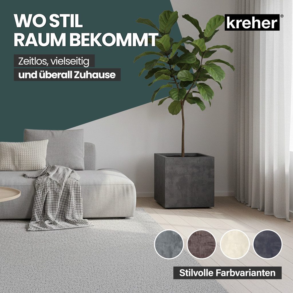 Kreher Blumenkasten Millennium in Naturstein Optik verschiedenen Ausführungen