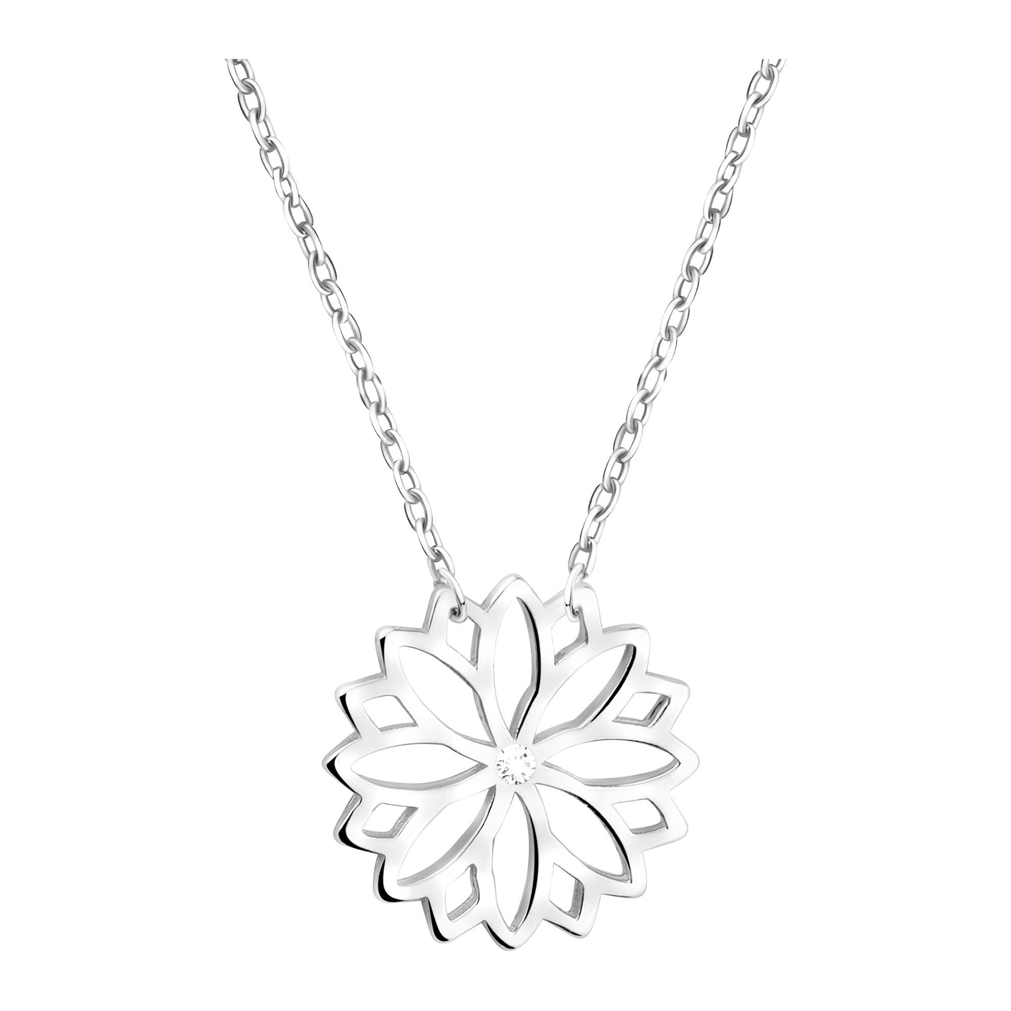 Sofia Milani Kette mit Anhänger Blume, 925 Silber Damen Schmuck - N0676 günstig online kaufen