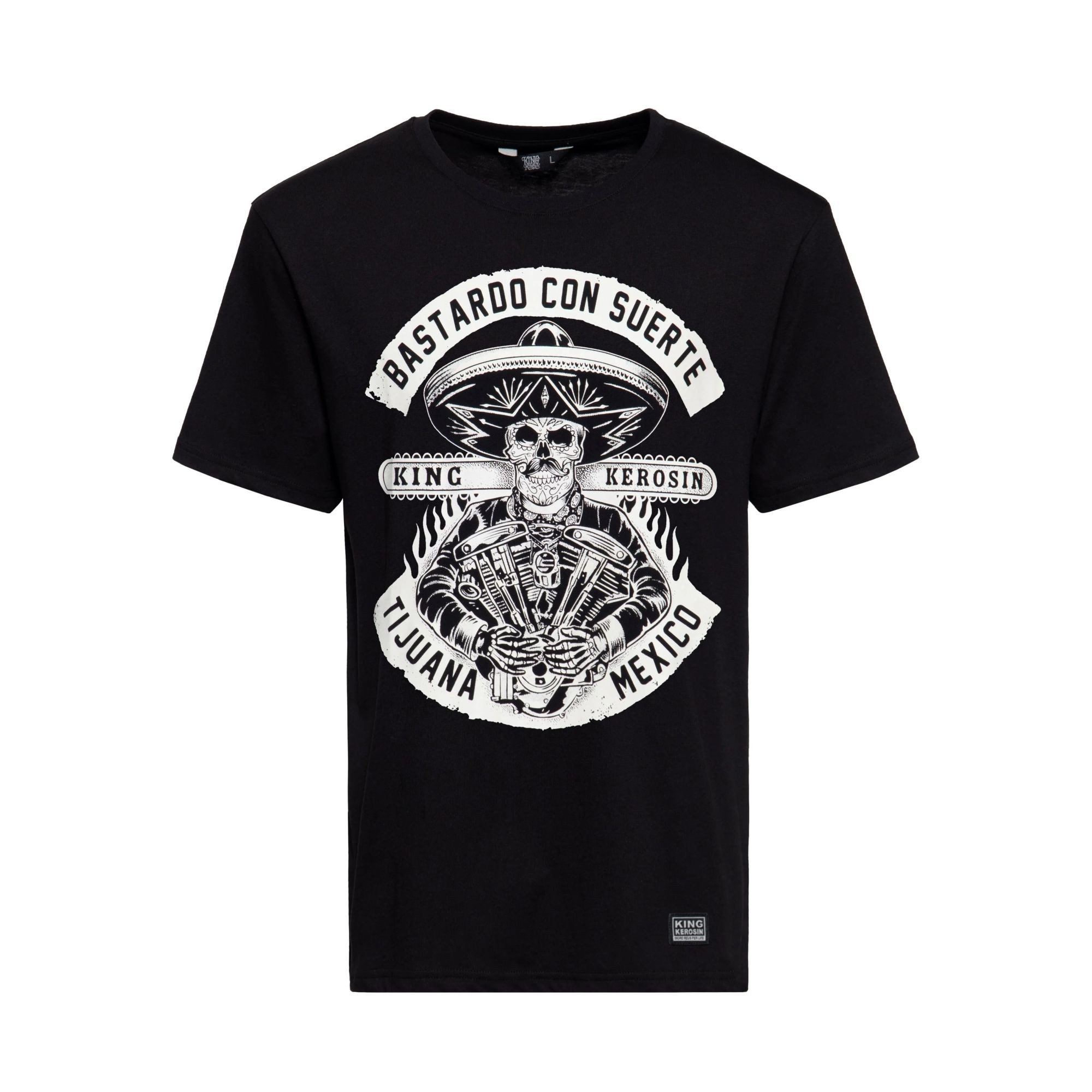 King Kerosin T-Shirt King Kerosin - T-Shirt "Bastardo Con Suerte" günstig online kaufen