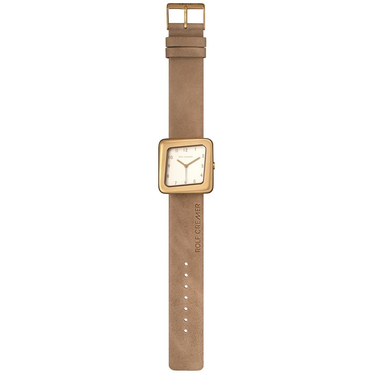 Rolf Cremer Quarzuhr Rolf Cremer Play Unisexuhr 508900 beige, Gold Leder, (1-tlg)
