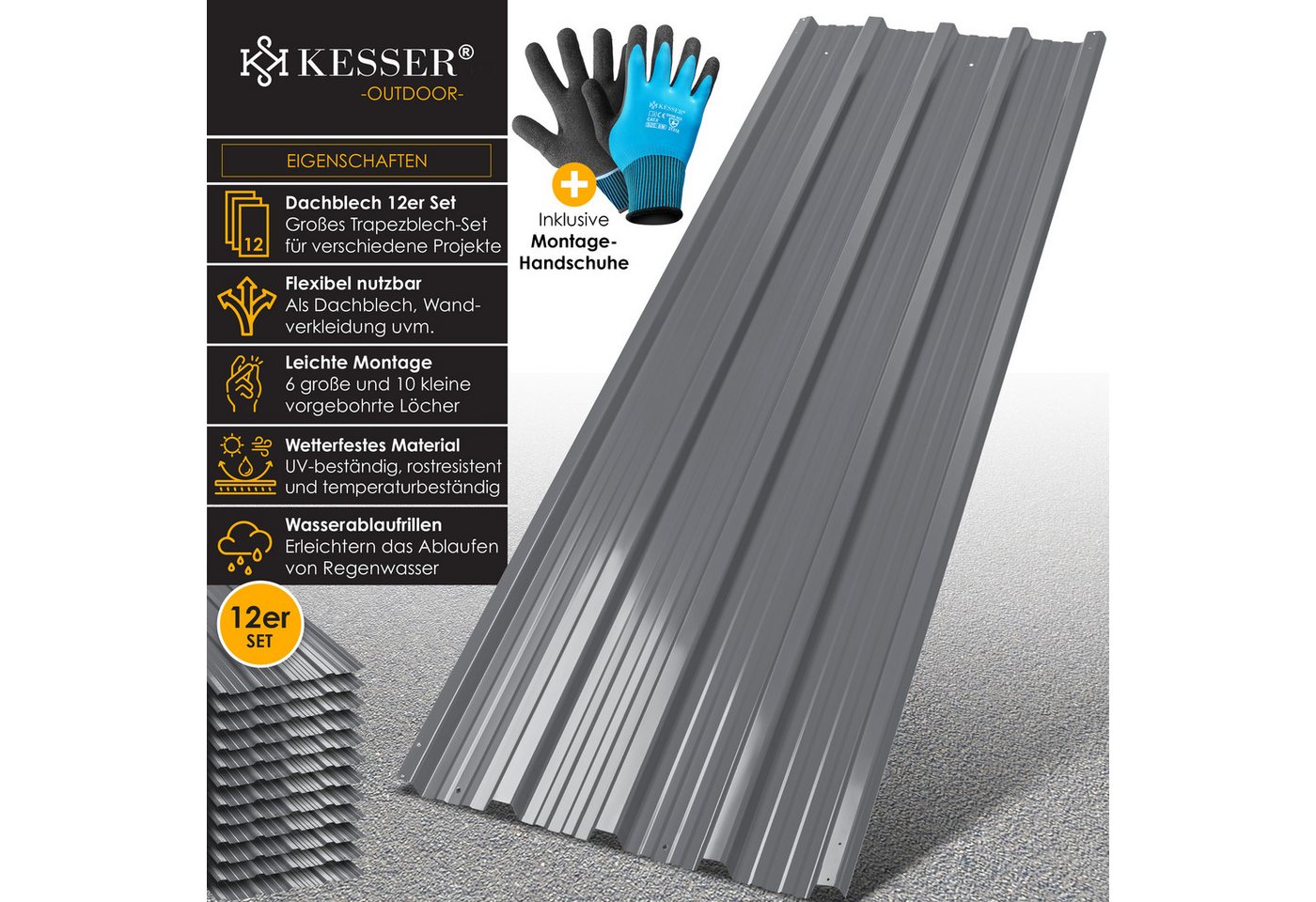 KESSER Gartenhaus, 12 Profilblech Trapez... KESSER Gartenhaus, 12 Profilblech Trapez...