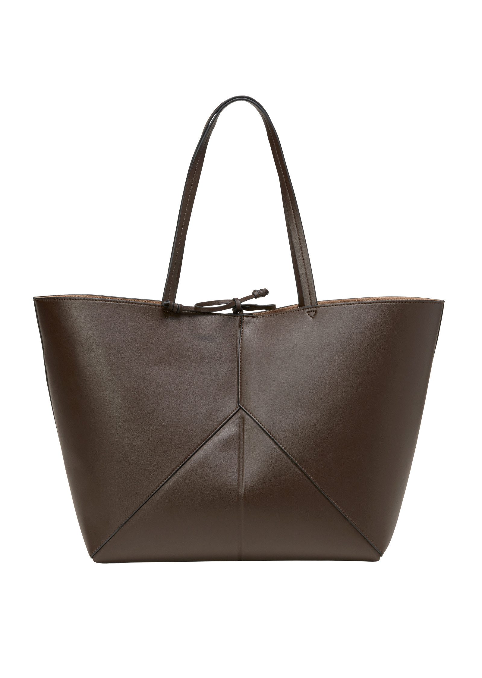 Shopper aus einer Lederalternative aus recyceltem Polyester