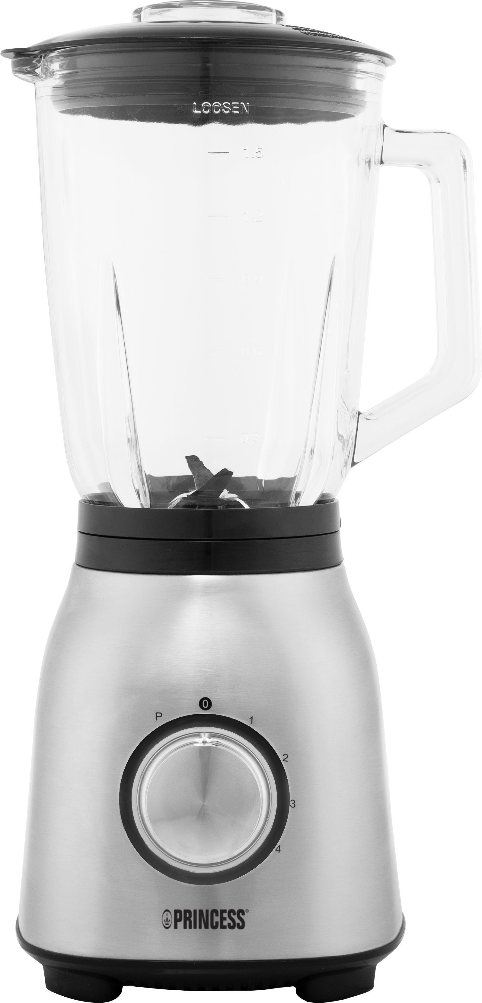 PRINCESS Standmixer 212091 Edelstahl, 1000 W
