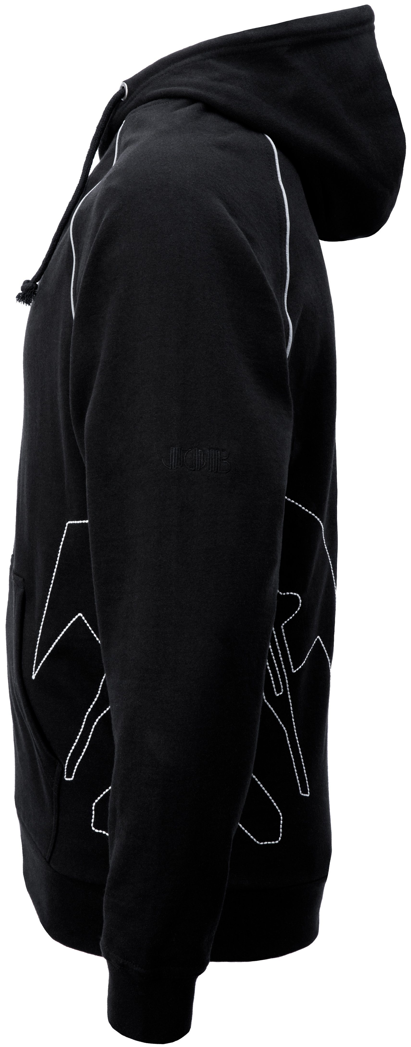 JOB Kapuzensweatjacke Hoodie-Sweatjacke DACHDECKER schwarz günstig online kaufen