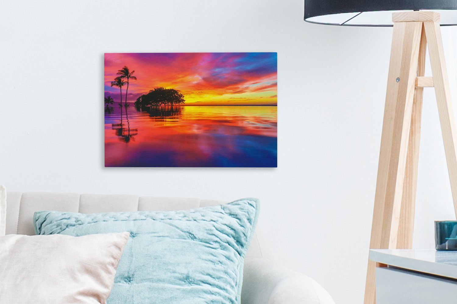 OneMillionCanvasses® (1 - Aufhängefertig, - Wandbild Wanddeko, St), Hawaii Himmel, Farben cm 30x20 Leinwandbilder, Leinwandbild