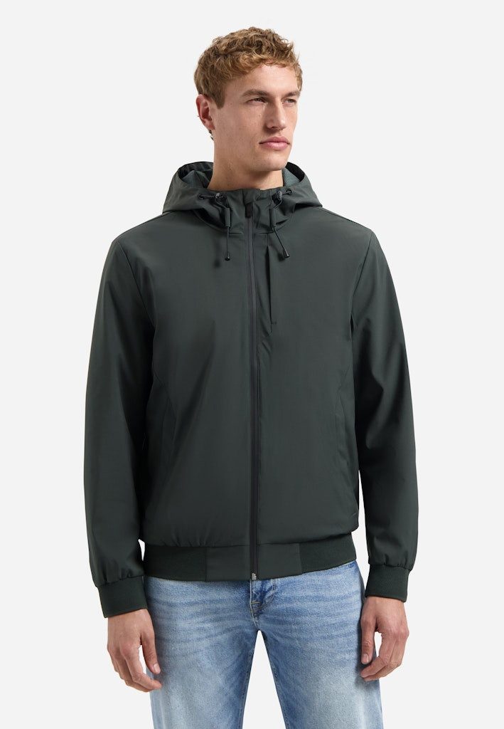 NO EXCESS Steppjacke Jacket Short Fit Hooded