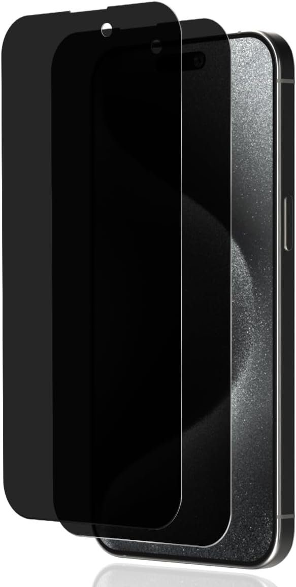 MSM Displayschutzglas 4in1 Schutzglas für iPhone 15 Pro Panzerfolie Blickschutz Anty-Spy – Bild 5 von 5