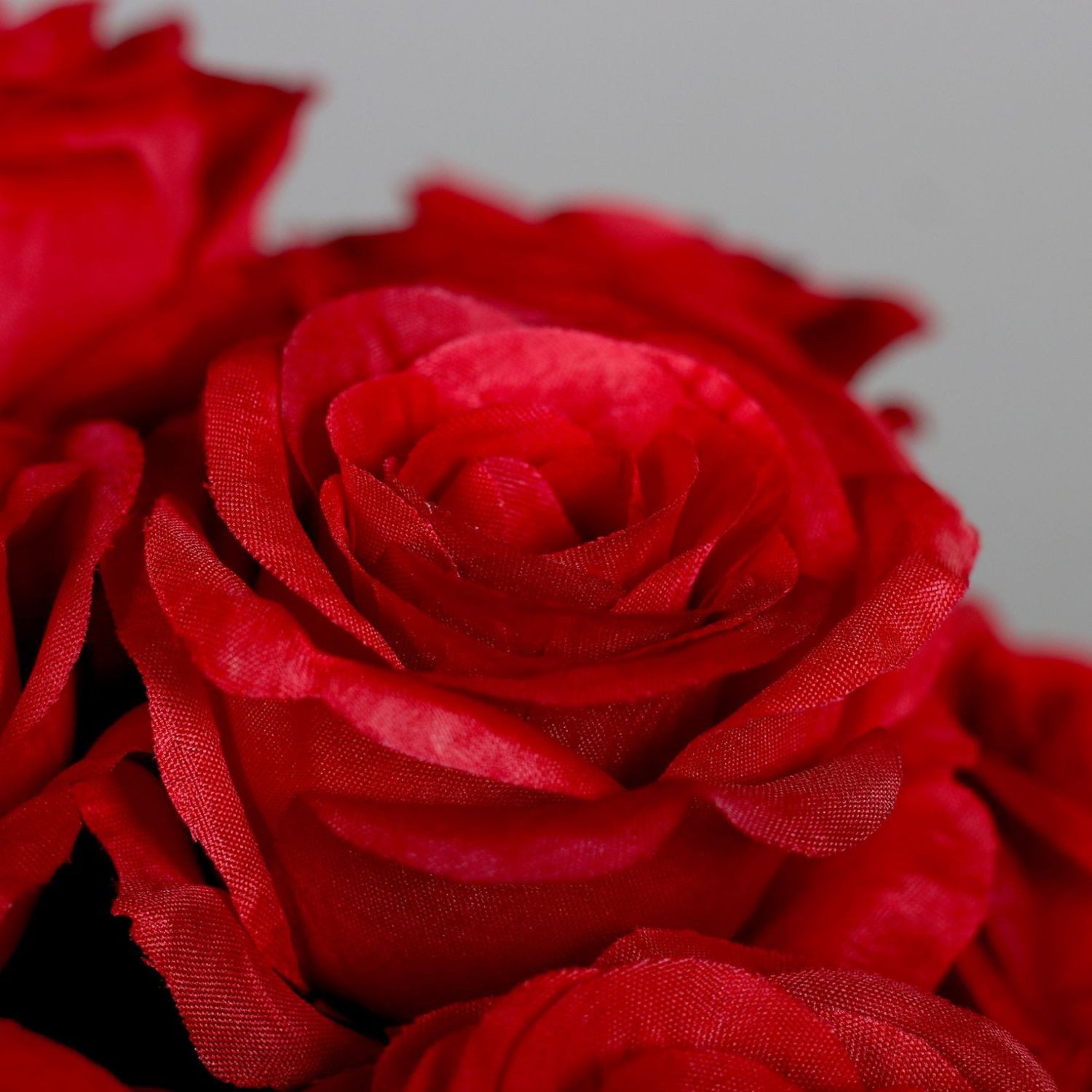 Kunstblume Rosenbündel Rose, DPI, Höhe 40 cm, Farbe: Rot