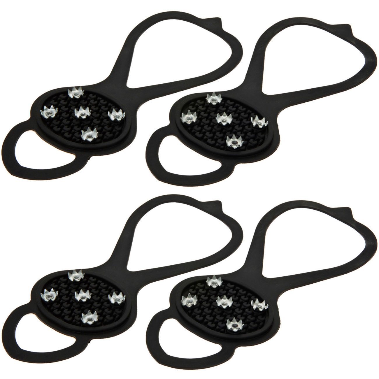 PREMIUMPARTS Spikes Schuh Spikes Schwarz – Rutschfester Halt auf Eis, Schnee & Matsch (2-tlg), Schuhgrösse: Einheitsgrösse