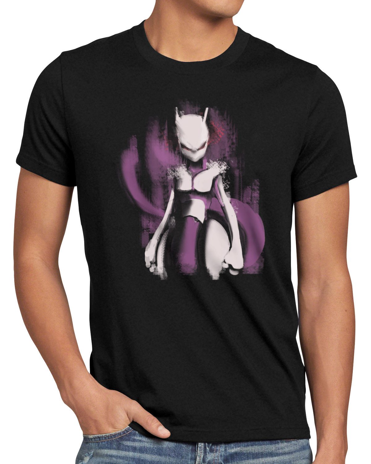 style3 T-Shirt pokemon pikachu mewtu glumanda glurak relaxo enton mimikyu pawmi go