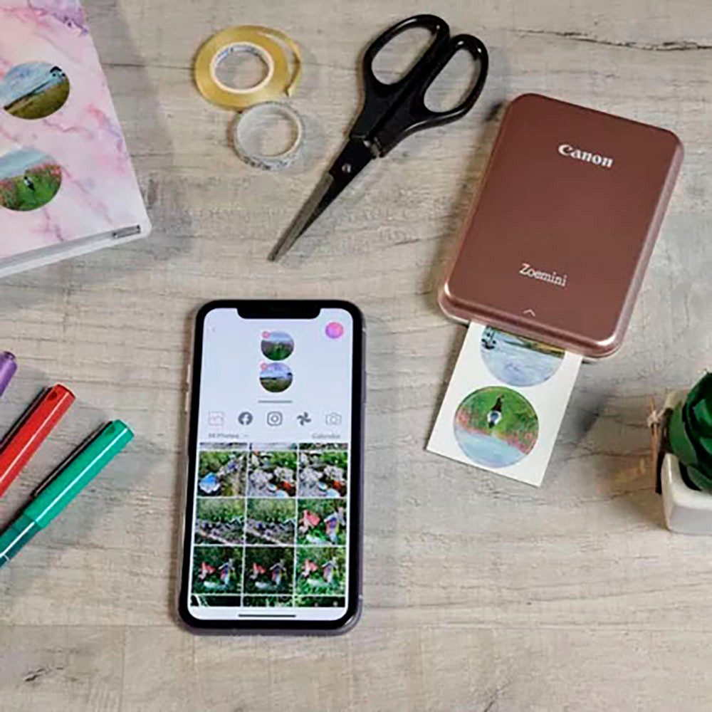 Canon Fotopapier ZINK™ Fotopapier mit vorgestanzten runden Stickern ZP-2030-2C-20