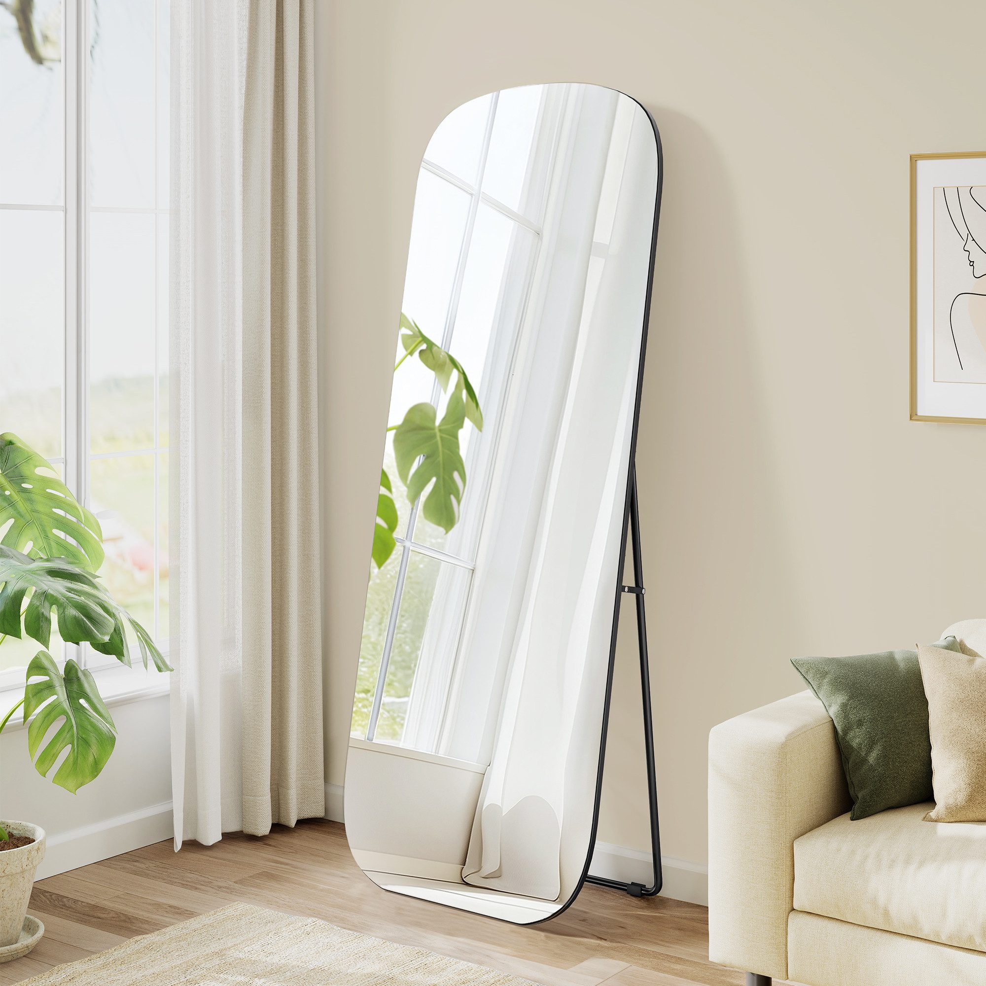 SONGMICS Standspiegel, Ganzkörperspiegel, 160 x 50 günstig online kaufen