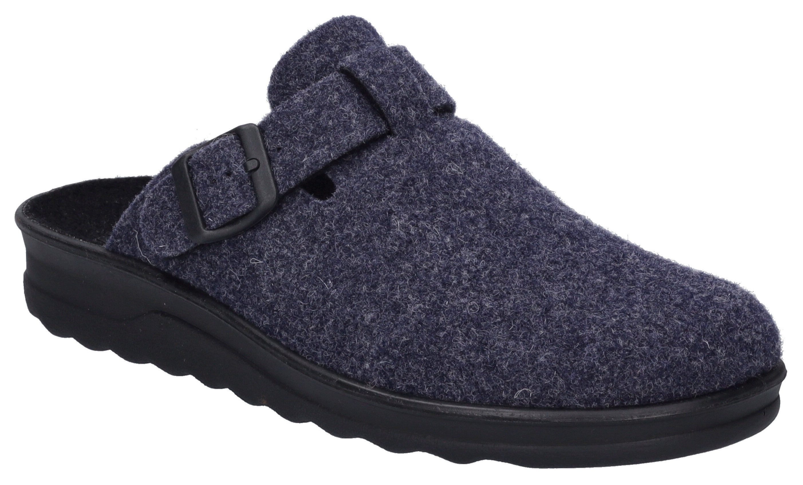 Josef Seibel Metz 240 Pantoffel Hausschuh, Clog, Filzschuh in Komfortweite H (sehr weit)