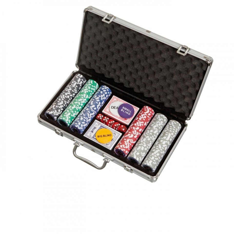 Spiel, - 300 - Aluminiumkoffer Philos Pokerchips Casino-Pokerchips