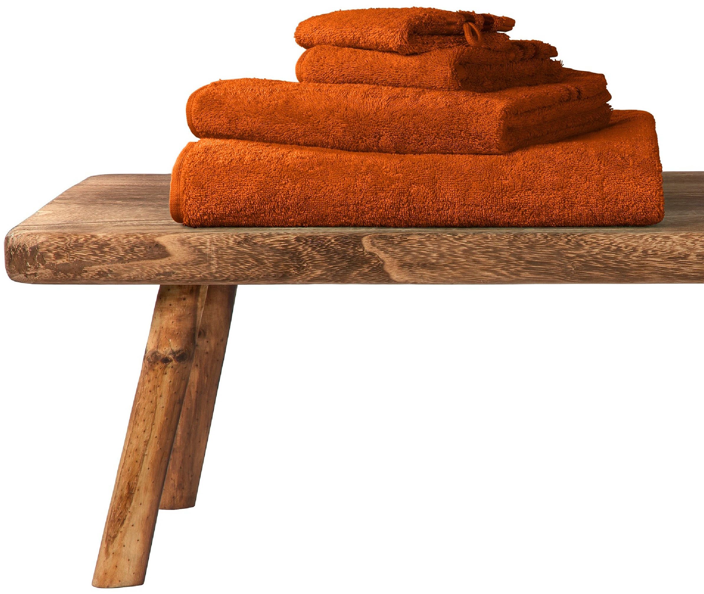 Schiesser Gästehandtücher Skyline Color aus 100 % Baumwolle mit eleganter Streifenbordüre, Frottier (Set, 5-St), MADE IN GREEN by OEKO-TEX®