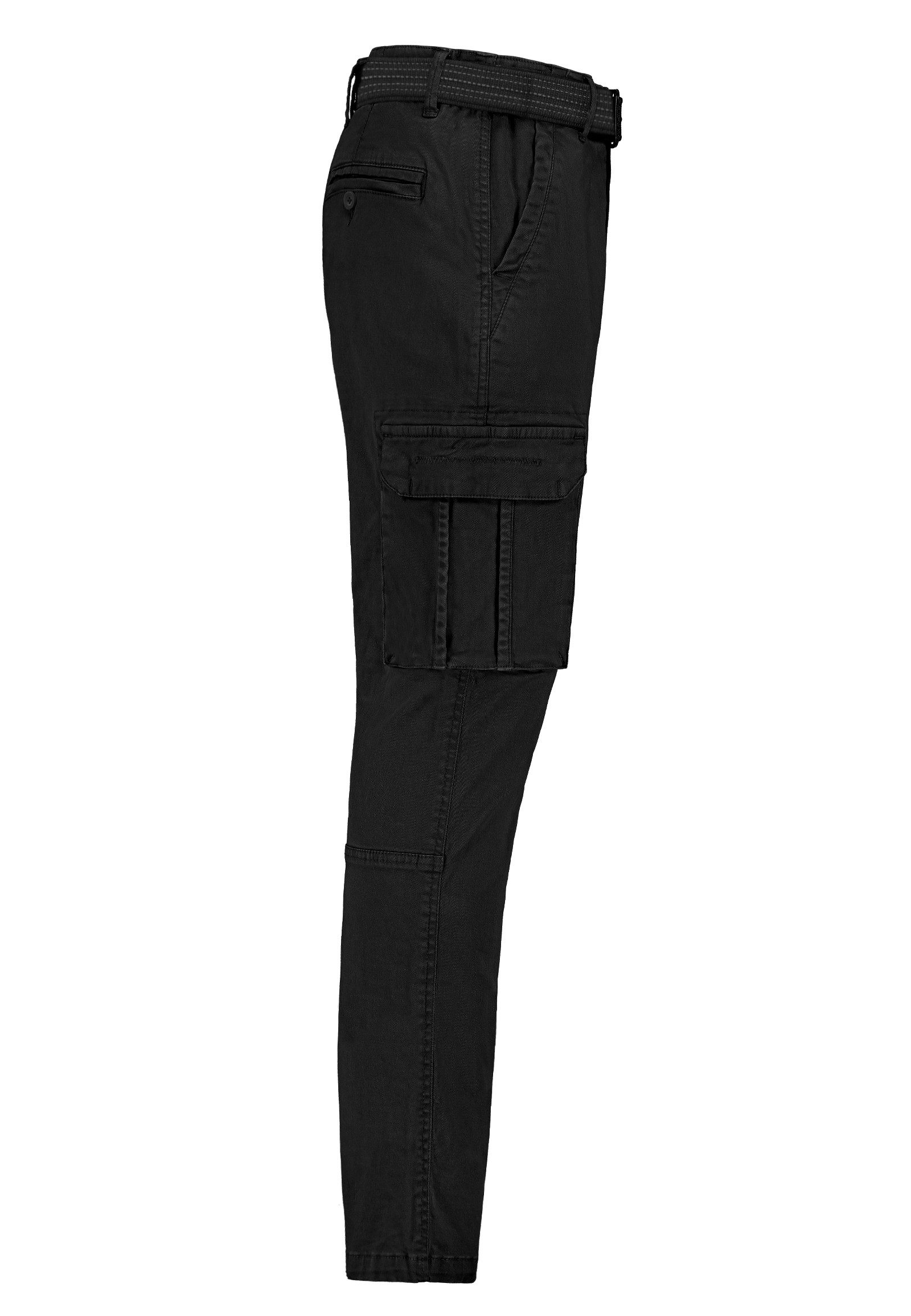 SUBLEVEL Cargohose mit Gürtel und Seitentaschen Chino Cargo Pants günstig online kaufen