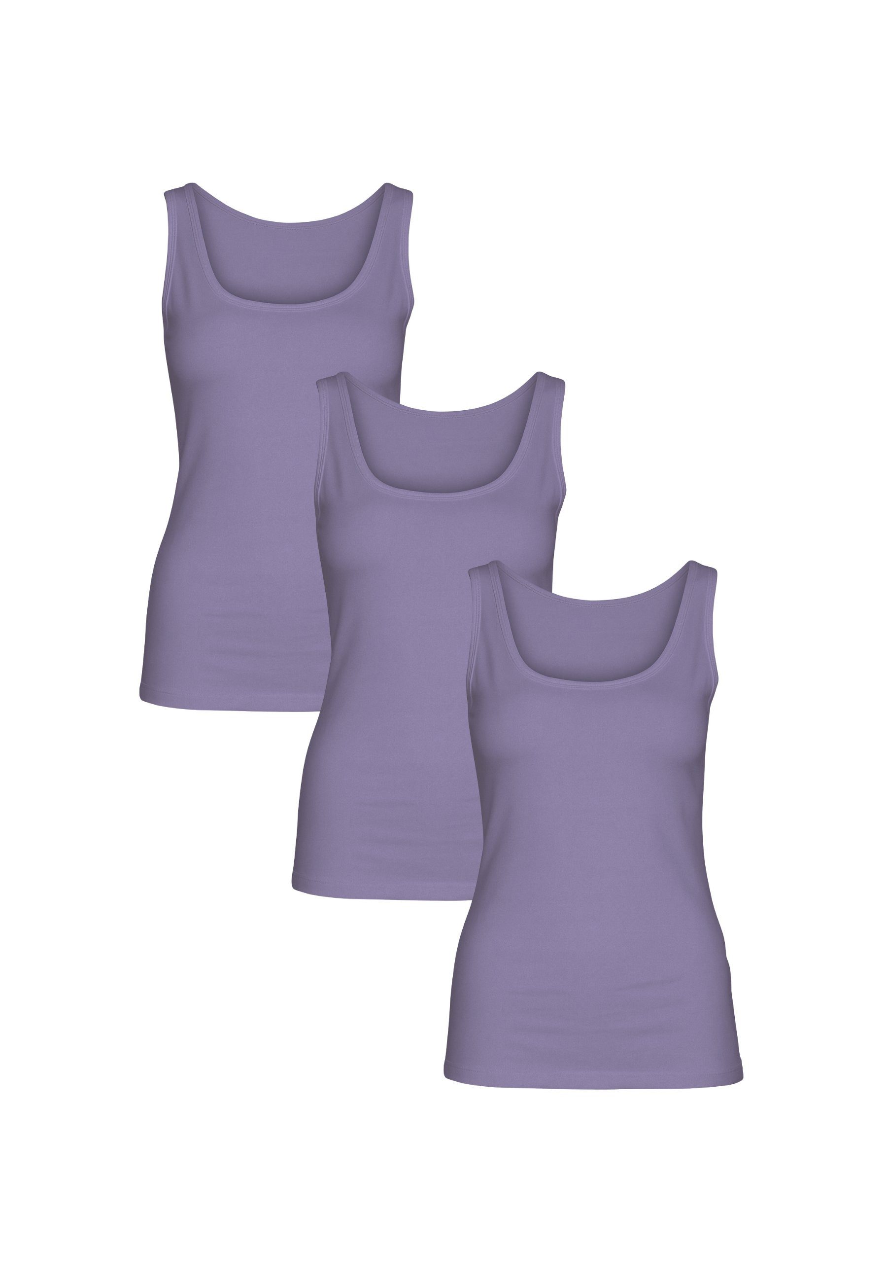 Diademita Tanktop BASIC MAX Tanktop 3er Pack (Set, 3-tlg., 3er Pack)