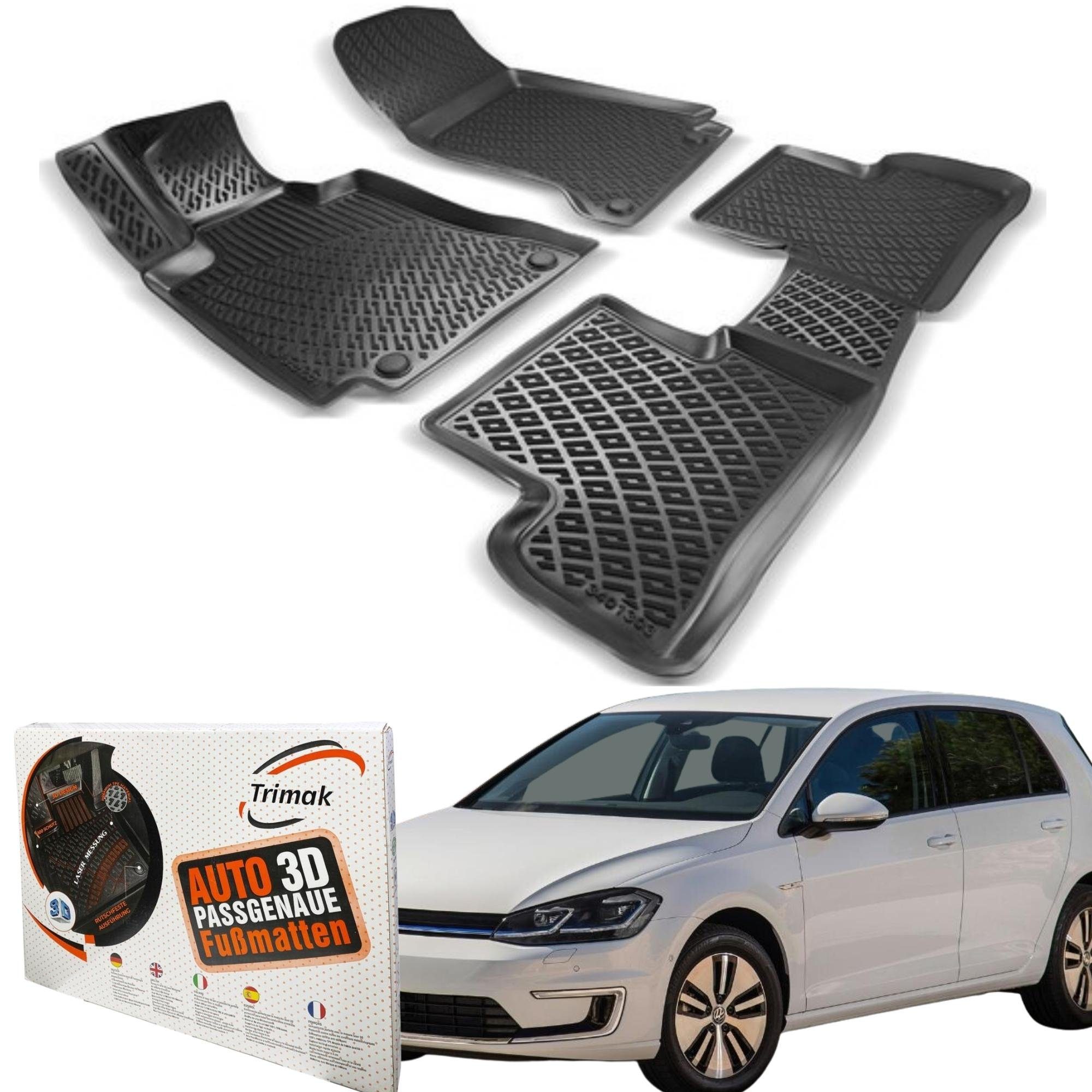 ELMASLINE Gummimatten & Kofferraumwanne Set für Skoda Superb III