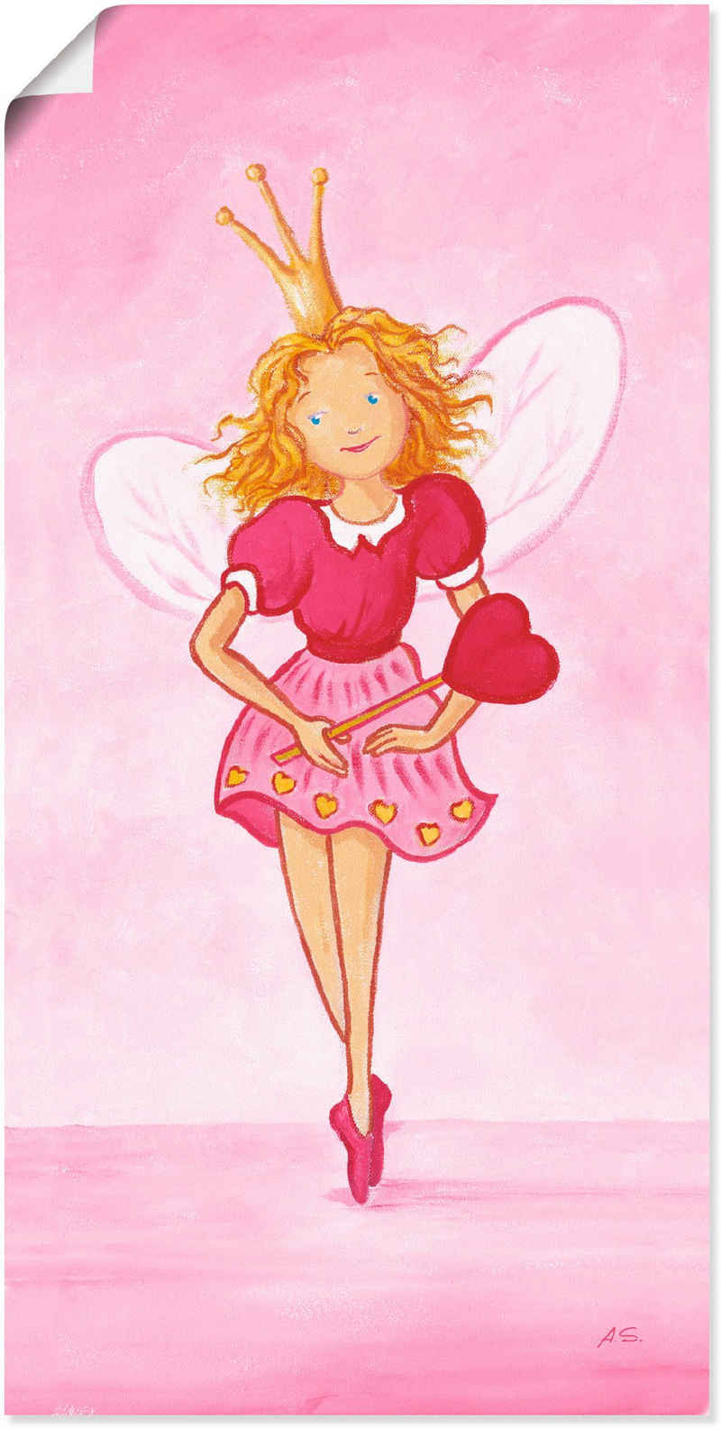 Artland Wandbild Ballerina Josephina, Geschichten & Märchen (1 St), als Alubild, Leinwandbild, Wandaufkleber oder Poster in versch. Größen