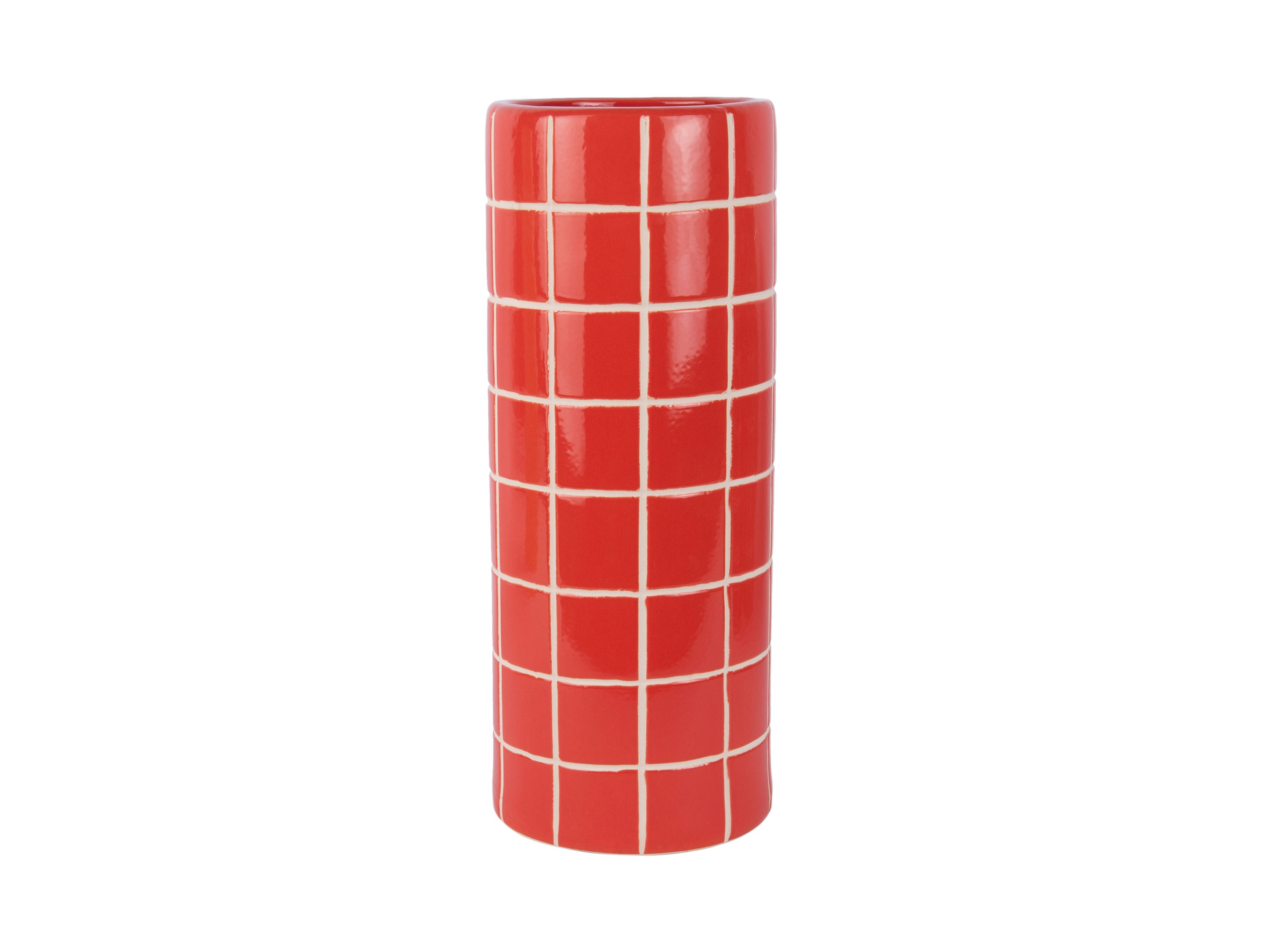 Present Time Dekovase Retro Tiles Rond Large