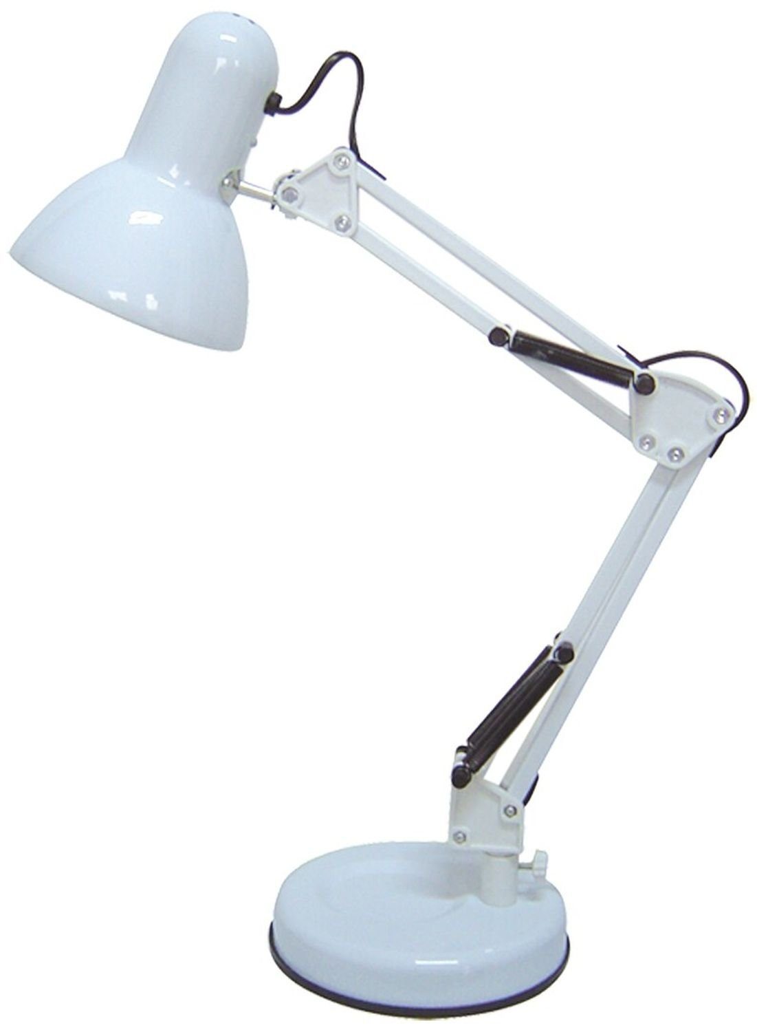 Licht-Erlebnisse Nachttischlampe SAMSON, ohne Leuchtmittel, Tischlampe Weiß