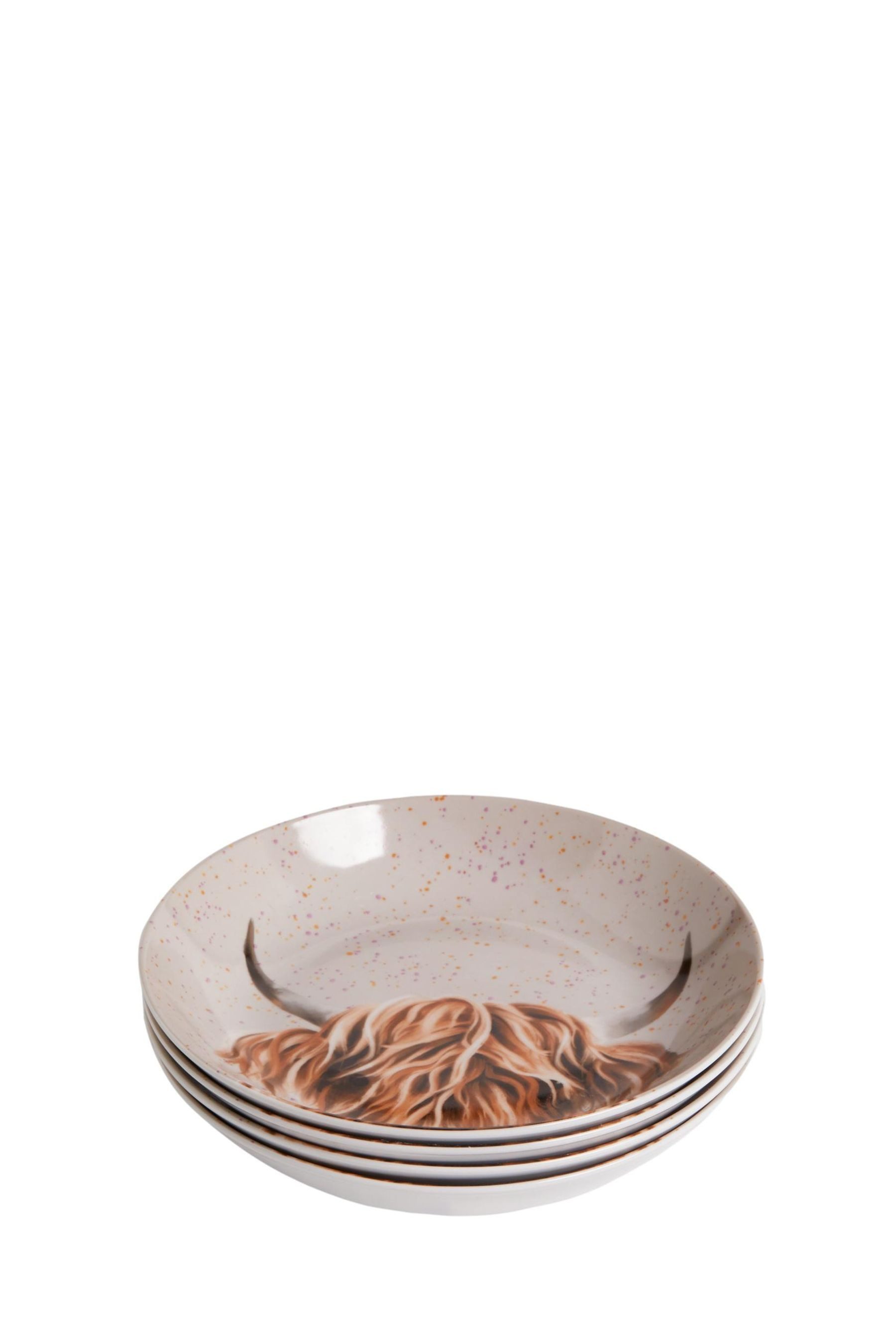 Next Pastateller Hochlandrind Hamish Pastaschüsseln, 4er-Set, (4 St)