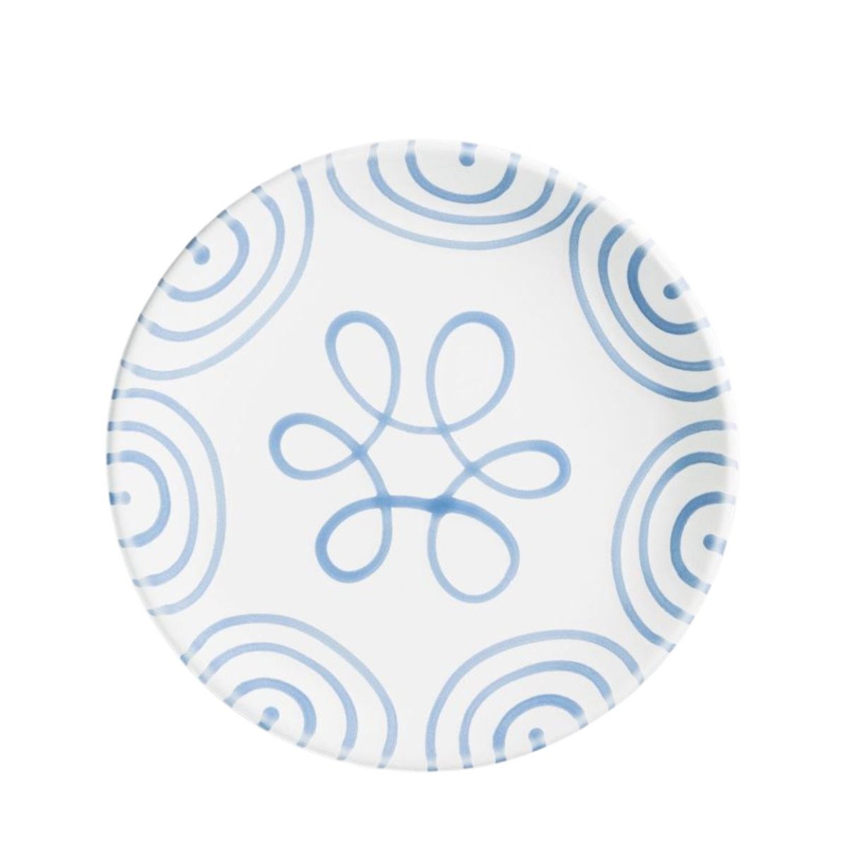 Gmundner Keramik Frühstücksteller Blaugeflammt Ostergeschirr, 20 cm