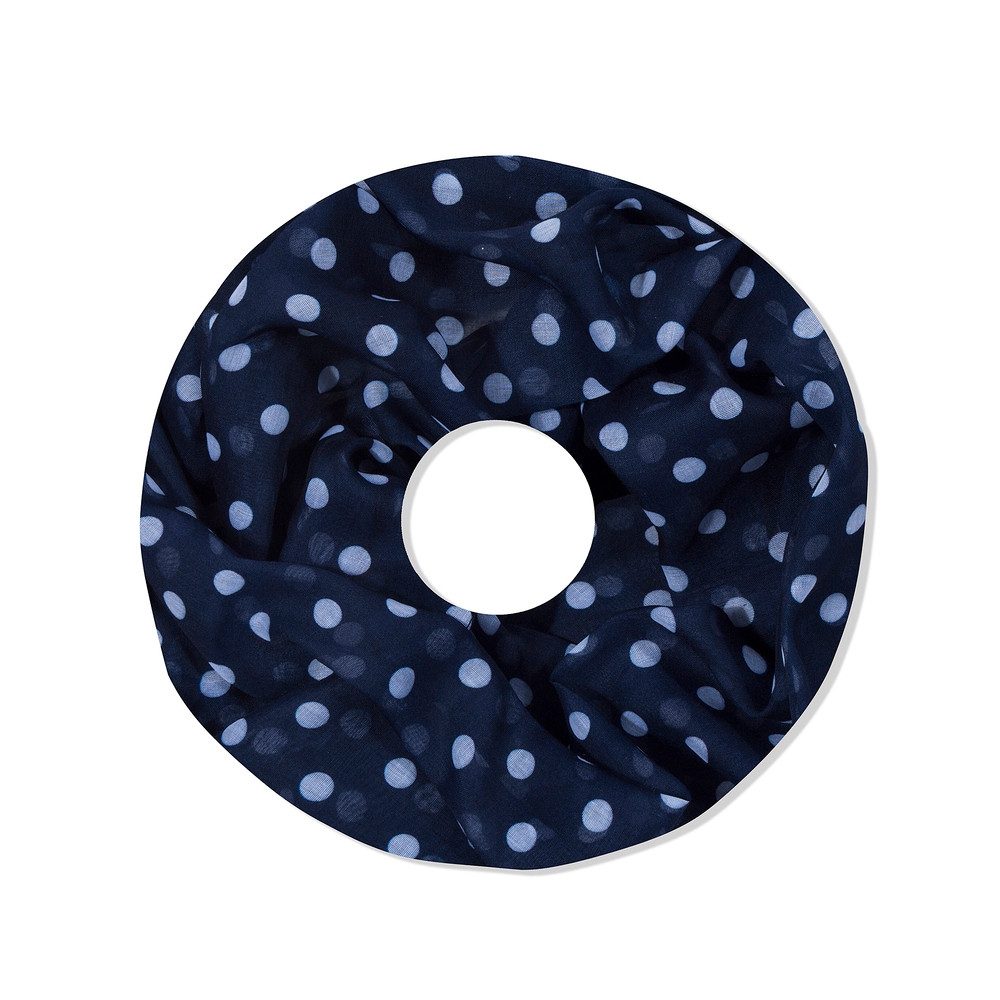 Loop Damen Schal mit Punkten-Muster Weich aus 100% Viskose