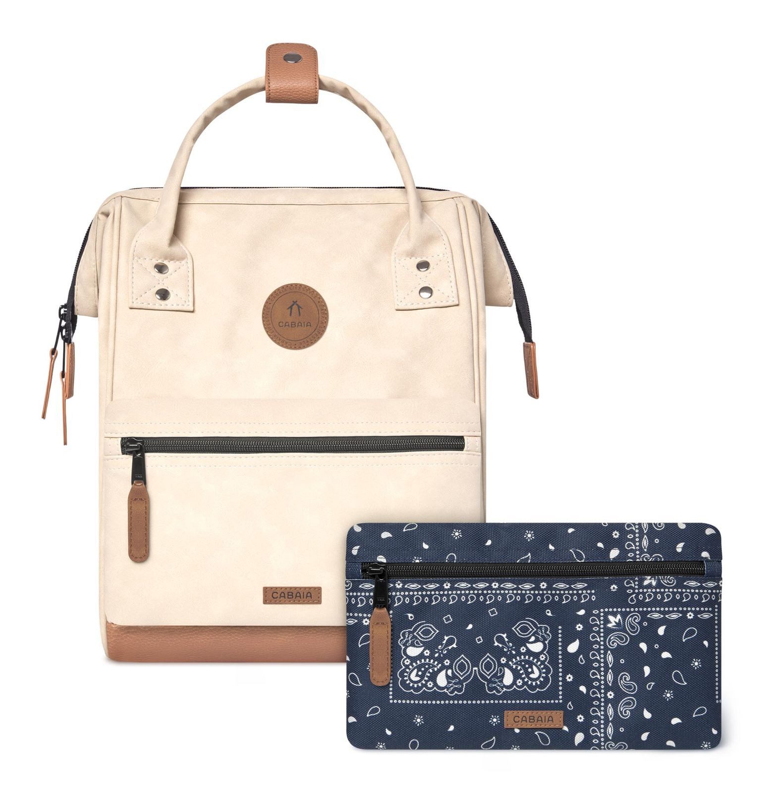 CABAIA Rucksack Vegan Nubuck Backpack (Set, 3-tlg) günstig online kaufen