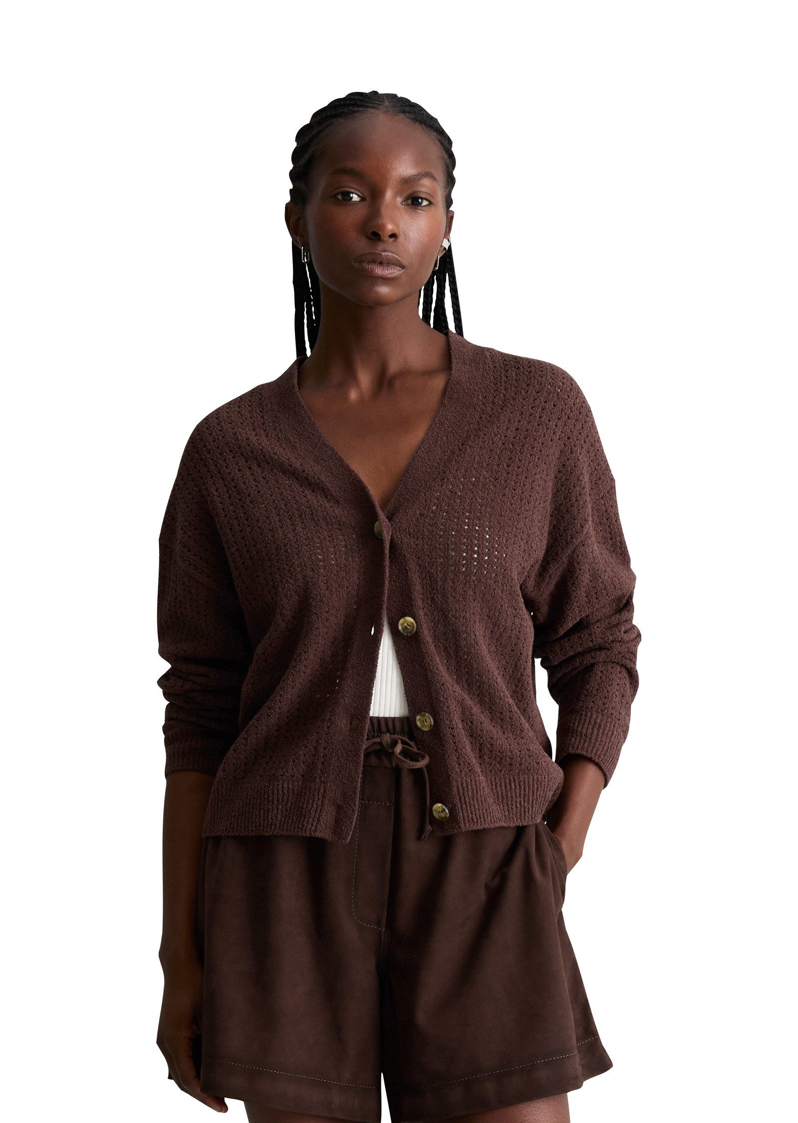 Marc O'Polo DENIM Cardigan aus weichem Organic Cotton-Mix