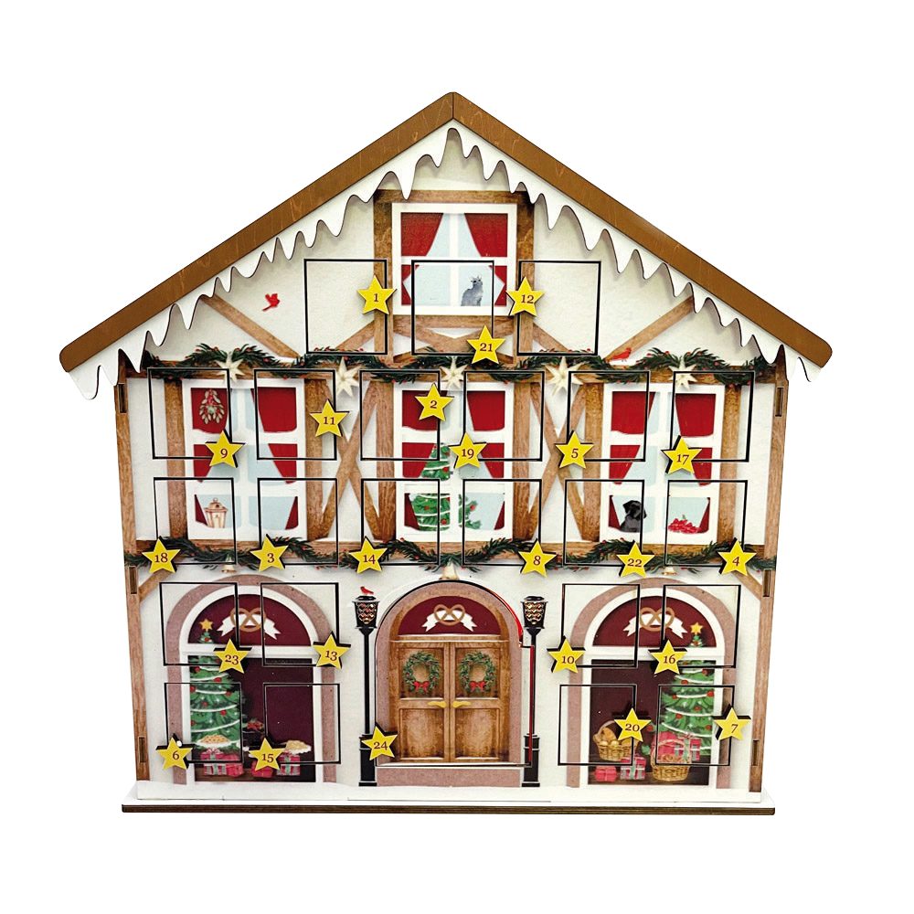 Musicboxworld Spieluhr Adventskalender Weihnachtshaus