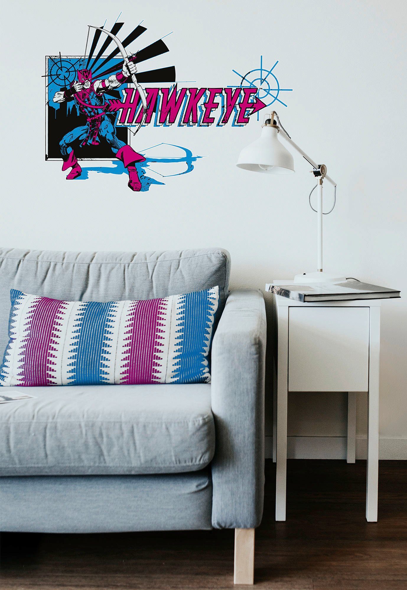 Komar Wandtattoo Hawkeye Comic Classic - Größe 50 x 70 cm (1 St), selbstklebend, Wandsticker, Kinderzimmer