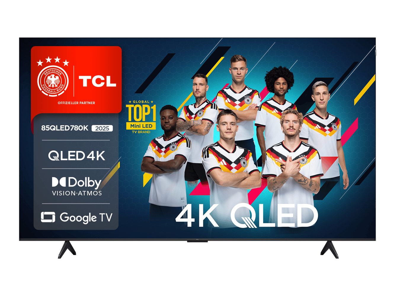 TCL 85QLED780KX1 QLED-Fernseher (85 Zoll, 4K Ultra HD)