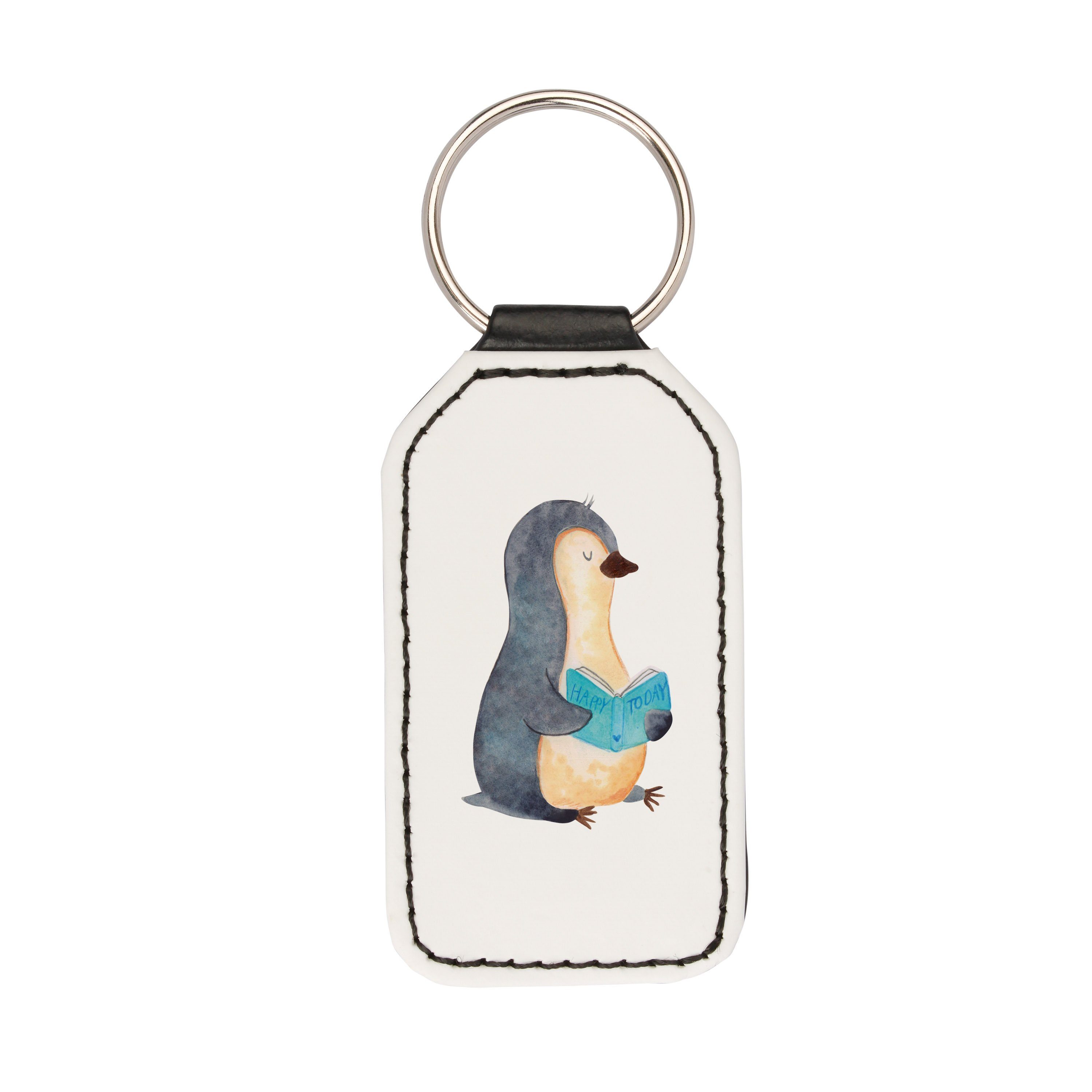 Pinguin (1-tlg) & Lesen Schlüsselanhänger Taschenanhänger, - - Mrs. Glücksbringer, Weiß Panda Geschenk, Buch Mr.