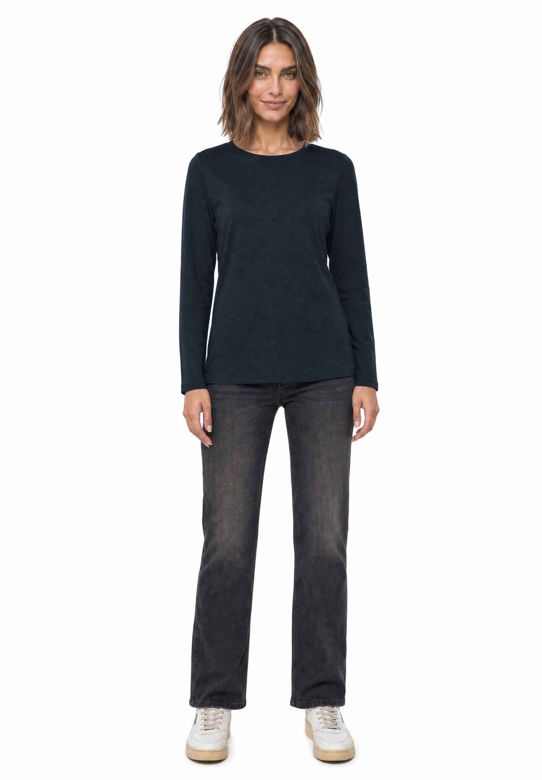 STREET ONE Langarmshirt aus reiner Baumwolle – Bild 3 von 5