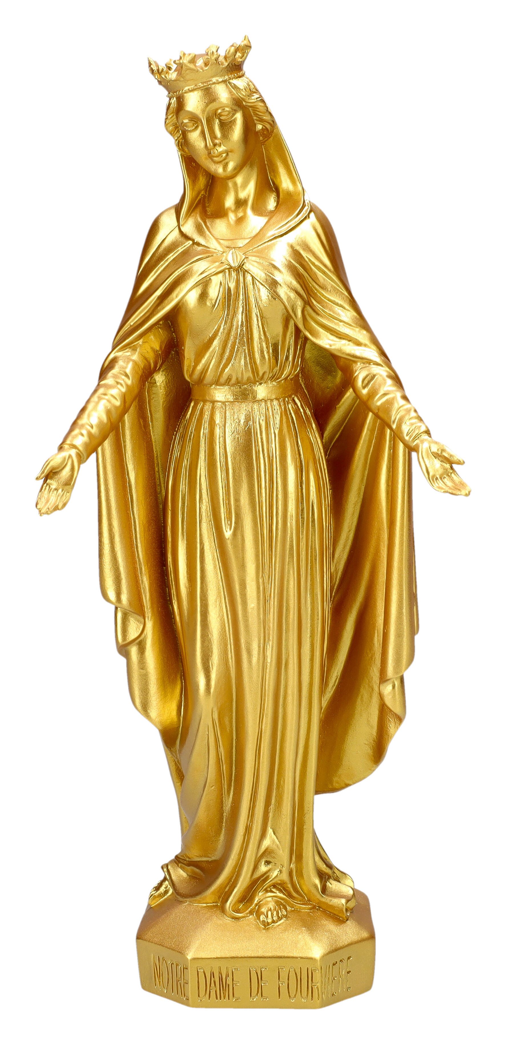 Figuren Shop GmbH Dekofigur Marienfigur – Jungfrau Maria Statue Fourvière Deko 25 cm Dekofigur
