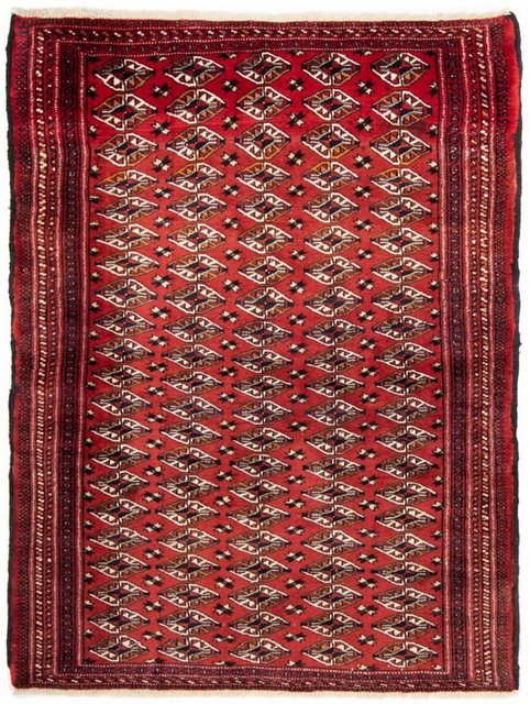 Wollteppich »Belutsch Stark Gemustert Rosso 190 x 137 cm«, morgenland, rechteckig, Höhe 0,8 mm, Handgeknüpft-Otto