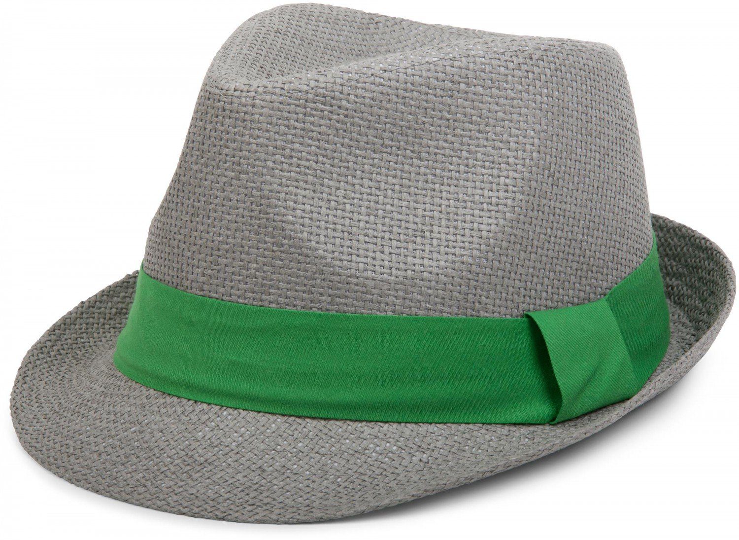 styleBREAKER Trilby Trilby Hut mit farbigem Zierband (1-St)