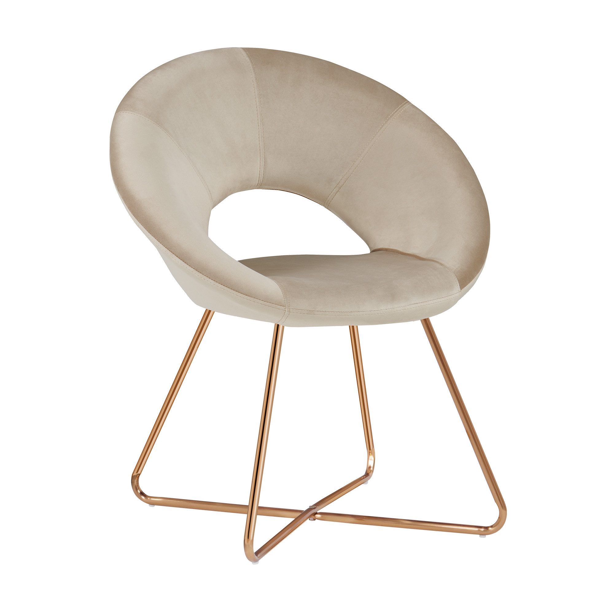 Duhome Loungesessel (439D), Esszimmerstuhl Wohnzimmerstuhl, Samt Polsterstu günstig online kaufen