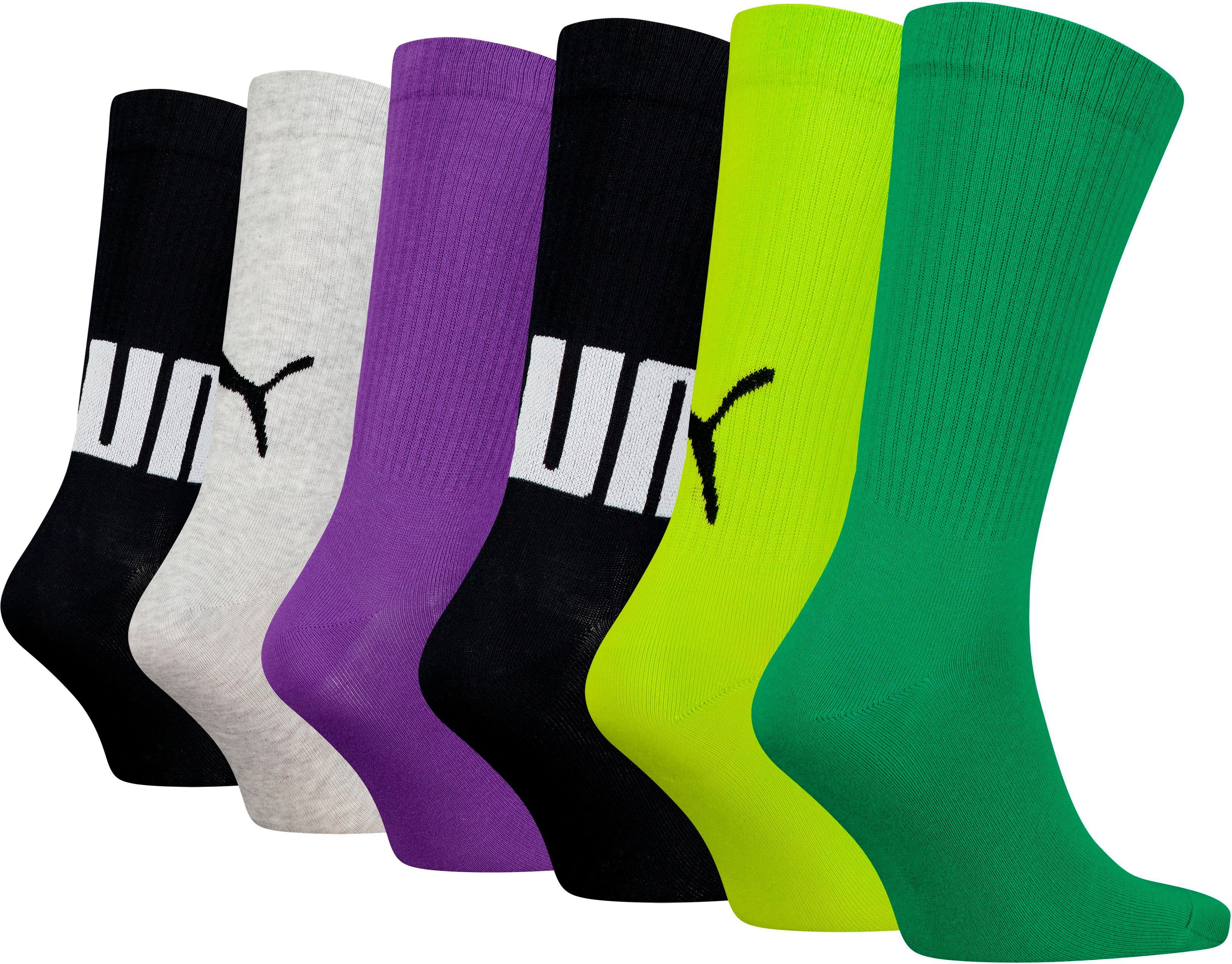 greee-purple Sportsocken (6-Paar) PUMA combo