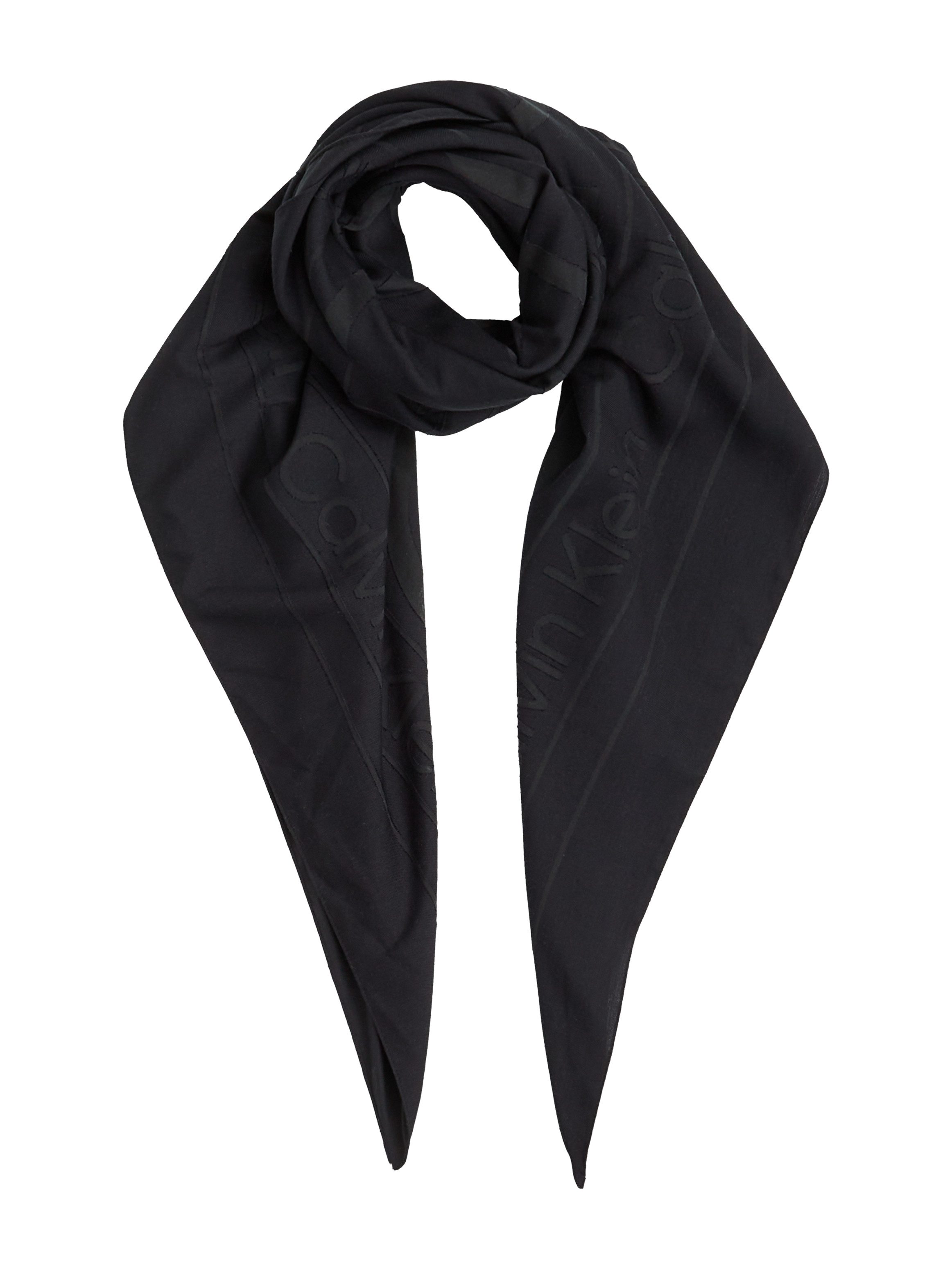 Calvin Klein Schal BURNOUT LARGE MONOGRAM SCARF, mit Burnout-Logomuster günstig online kaufen