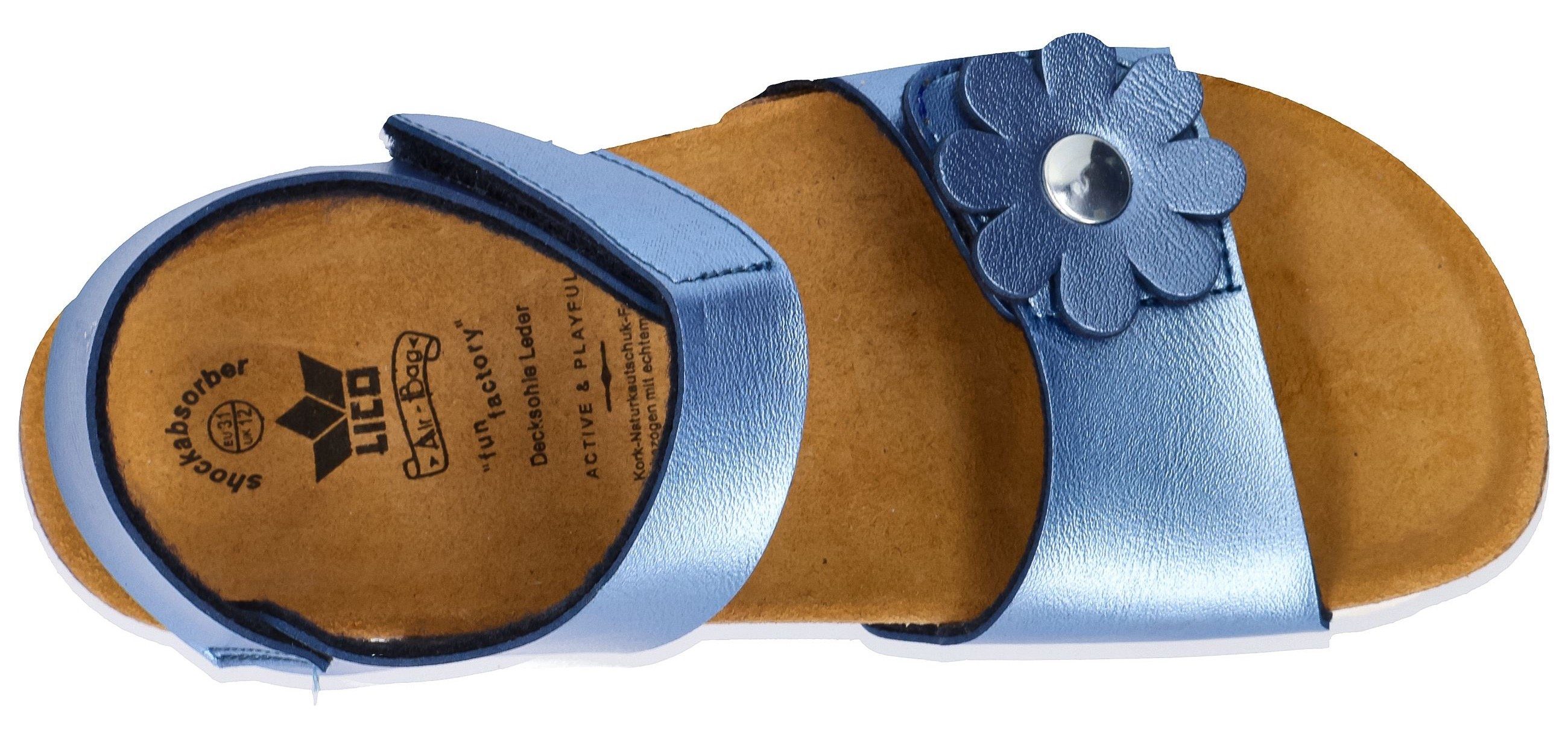 Lico blau-metallic Florent V Sandale mit Klettverschluss