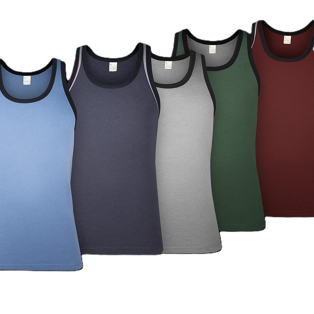 The Bakis Unterhemd bunte Unterhemden, 5er Sparset, verschiedene Farben, Ar günstig online kaufen