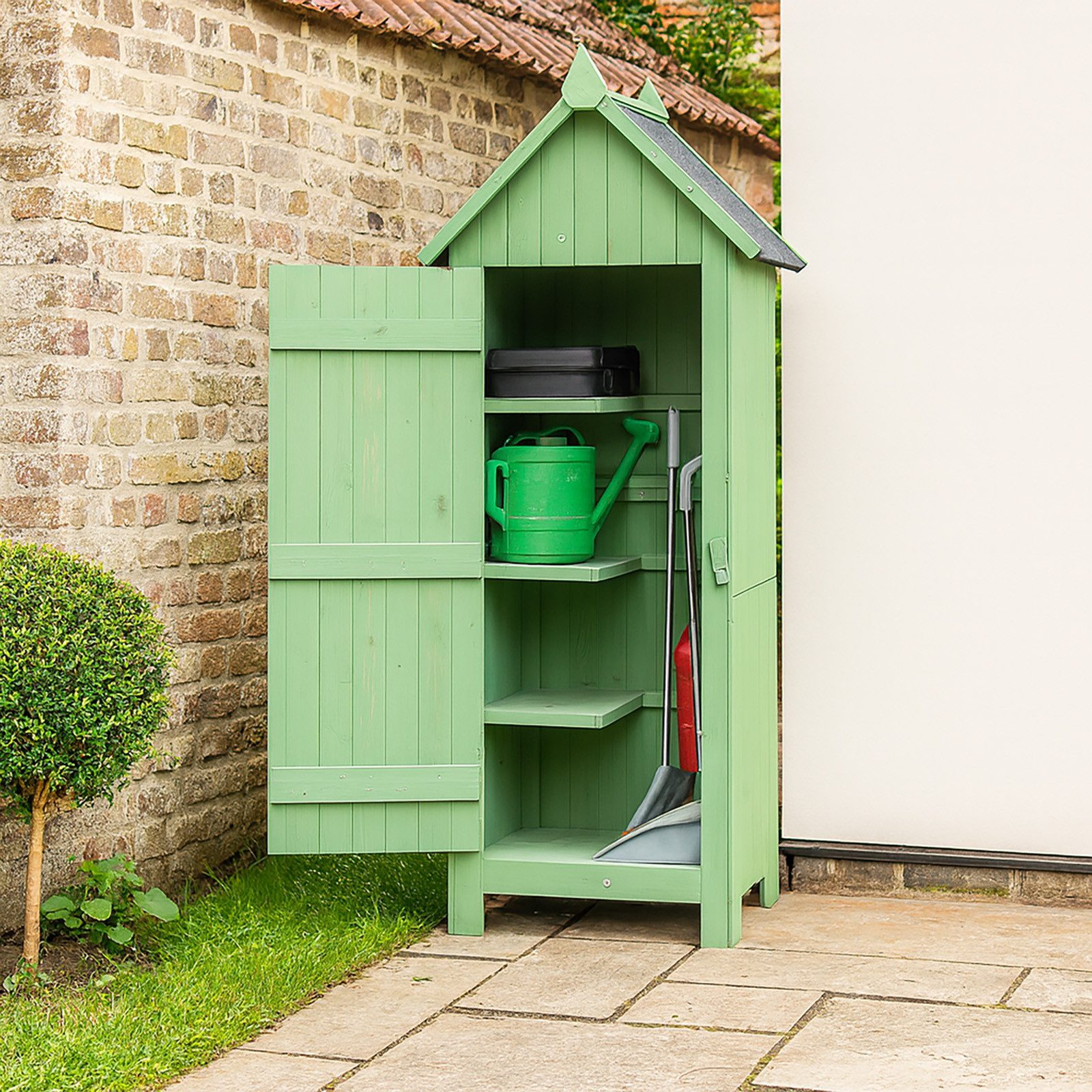 HTI-Living Garten-Geräteschrank Geräteschrank Wilbur Grün, BxT: 53x45.5 cm, günstig online kaufen