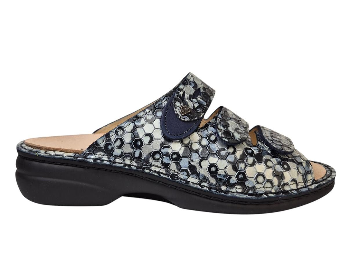 Finn Comfort KOS Nabuk indigo Pantolette