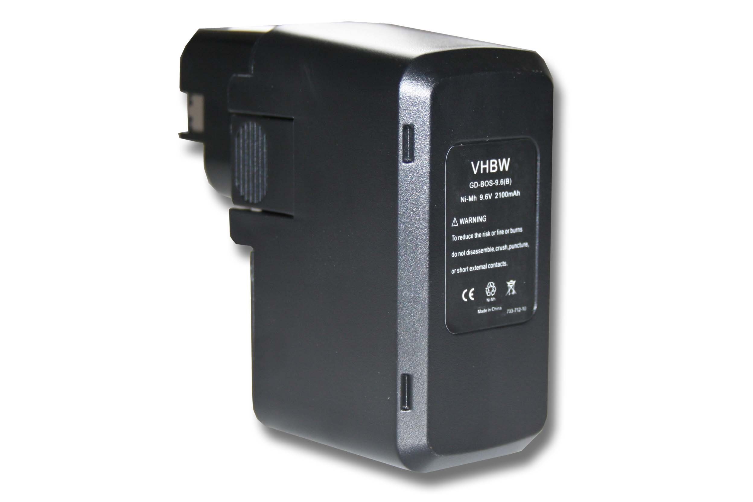 vhbw passend für Bosch PSB 9.6VES-2, PSB 9.6VPS-2, PSB 9.6VSP-2, PSR 9.6 Akku 2000 mAh