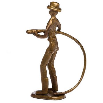 Aubaho Skulptur Skulptur Feuerwehrmann Feuerwehr Antik-Stil Bronze Figur Moderne Kunst