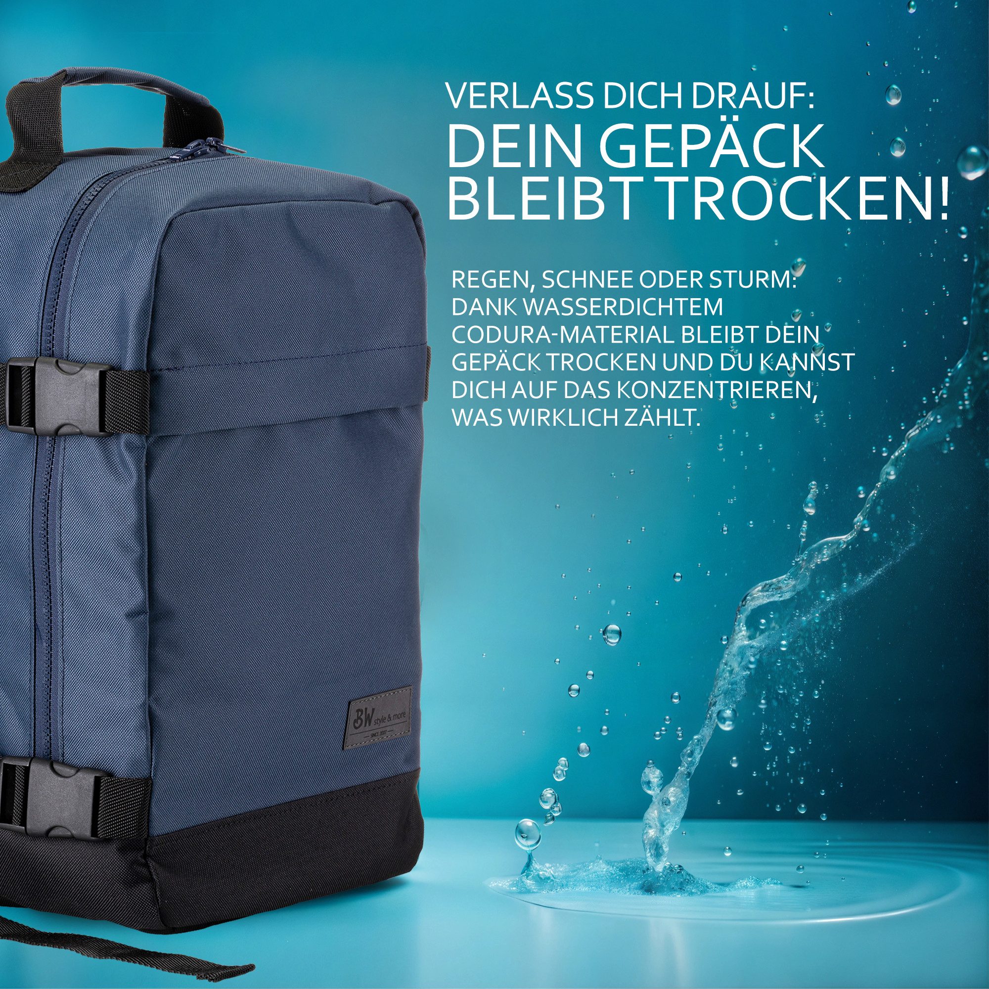 BambiniWelt by Rafael K. Handgepäckkoffer RUCKSACK Handgepäck Boardgepäck 40x20x25 40x30x20 Ryanair Wizzair, 2 Größen verfügbar: 40 x 25 x 20 cm (klein), 40 x 3 – Bild 5 von 5
