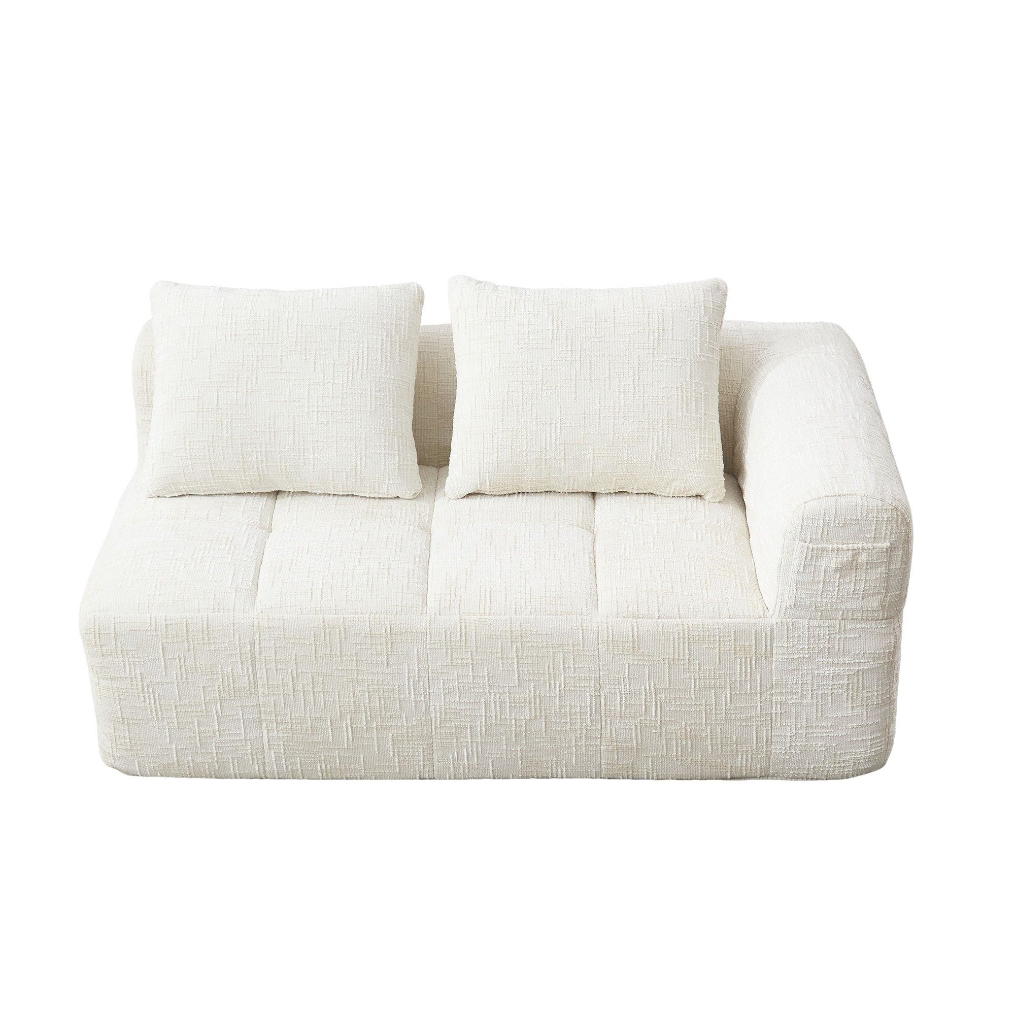 LVHOM Ecksofa Modulares Chaiselongue-Sofa-Set(Polsterliege+Doppelsofa), sep günstig online kaufen