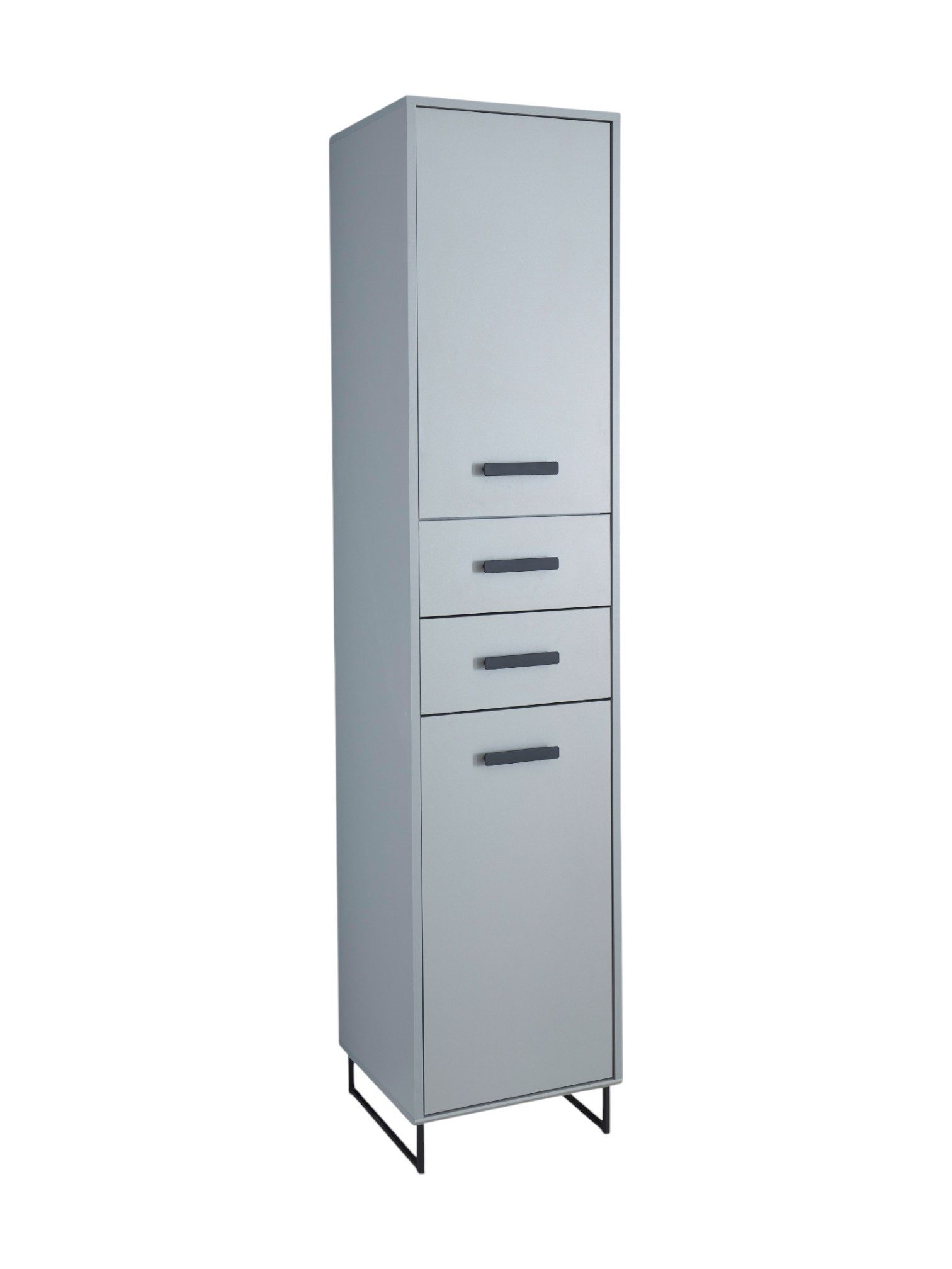 moebel-dich-auf Hochschrank TOURS (Badezimmerschrank, mit 4 Fächern und 2 Schubladen) Höhe 185cm